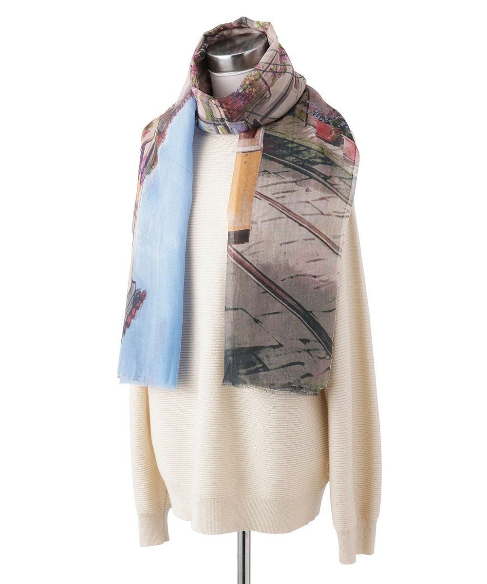 【ムーンバット/MOONBAT】のHanato(ハナト) コットンシルクビッグストール/70×175cm インテリア・キッズ・メンズ・レディースファッション・服の通販 founy(ファニー) 　ファッション　Fashion　レディースファッション　Fashion for Women　おすすめ　Recommended / Our Picks　エレガント 上品　Elegant　クール　Cool, Chic　コレクション　Collection, Seasonal Line　ショール　Shawl, Wrap　ストール　Stole, Wrap　プレーン　Plain, Simple　ラベンダー　Lavender　夏　Summer　春　Spring　S/S・春夏　SS, Spring/Summer, Warm Season　サックスブルー|ID: prp329100004870251 ipo3291000000036299064