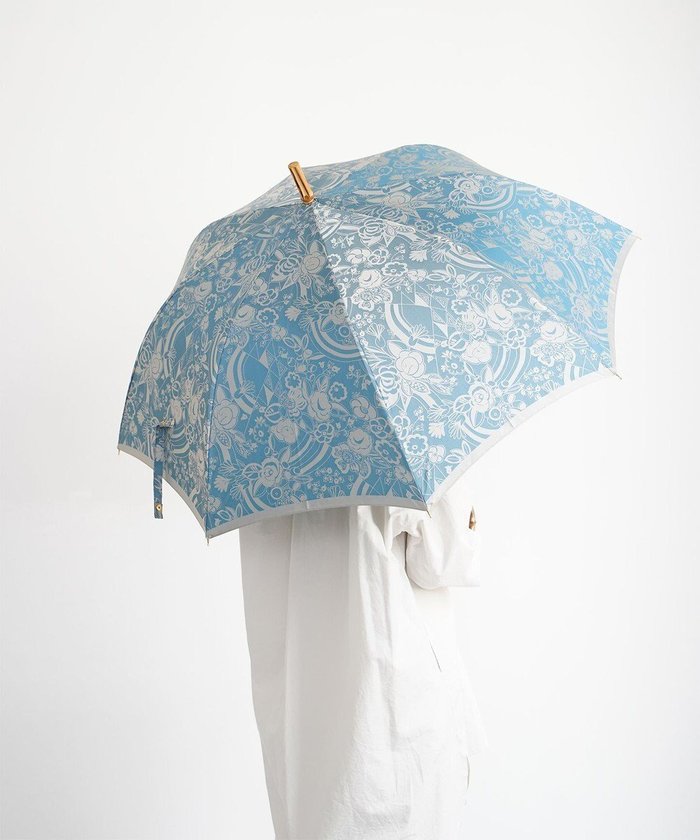 【槇田商店/Makita shoten】のKirie 更紗 レイクブルー 長傘 インテリア・キッズ・メンズ・レディースファッション・服の通販 founy(ファニー) https://founy.com/ ファッション Fashion レディースファッション Fashion for Women レイングッズ・傘・晴雨兼用傘 Umbrellas & Rain Gear 傘 Umbrella, Parasol スポーツ Sports, Activewear 日傘 Parasol, UV Umbrella |ID: prp329100004870268 ipo3291000000036299129