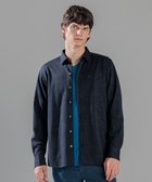 【ジョゼフ オム/JOSEPH HOMME / MEN】のバークジャガードジャージー レギュラーカラーシャツ ネイビー系|ID: prp329100004870269 ipo3291000000036299133