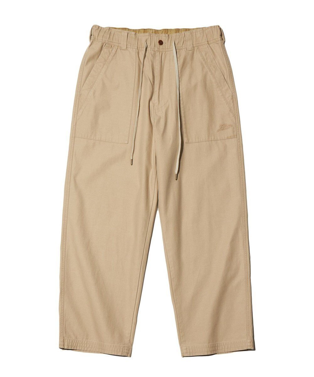 【ジェイ プレス/J.PRESS / MEN】の【NYUZELESS】ワイドベイカーパンツ インテリア・キッズ・メンズ・レディースファッション・服の通販 founy(ファニー) 　ファッション　Fashion　メンズファッション　Fashion for Men　ボトムス　Bottoms　インディゴ　Indigo Denim　ストレート　Straight, Straight Cut　スピンドル　Spindle, Drawcord　チェーン　Chain, Chain Strap　パッチ　Patch, Appliqué　ポケット　Pocket, Pocket Detail　ワイド　Wide, Wide Fit　ワーク　Workwear, Utility Style　A/W・秋冬　Autumn/Winter　S/S・春夏　SS, Spring/Summer, Warm Season　おすすめ　Recommended / Our Picks　夏　Summer　ベージュ系|ID: prp329100004870280 ipo3291000000036299188