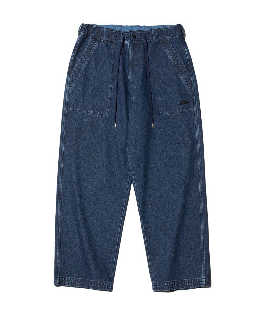 【ジェイ プレス/J.PRESS / MEN】の【NYUZELESS】ワイドベイカーパンツ インテリア・キッズ・メンズ・レディースファッション・服の通販 founy(ファニー) 　ファッション　Fashion　メンズファッション　Fashion for Men　ボトムス　Bottoms　インディゴ　Indigo Denim　ストレート　Straight, Straight Cut　スピンドル　Spindle, Drawcord　チェーン　Chain, Chain Strap　パッチ　Patch, Appliqué　ポケット　Pocket, Pocket Detail　ワイド　Wide, Wide Fit　ワーク　Workwear, Utility Style　A/W・秋冬　Autumn/Winter　S/S・春夏　SS, Spring/Summer, Warm Season　おすすめ　Recommended / Our Picks　夏　Summer　ブルー系|ID: prp329100004870280 ipo3291000000036299190