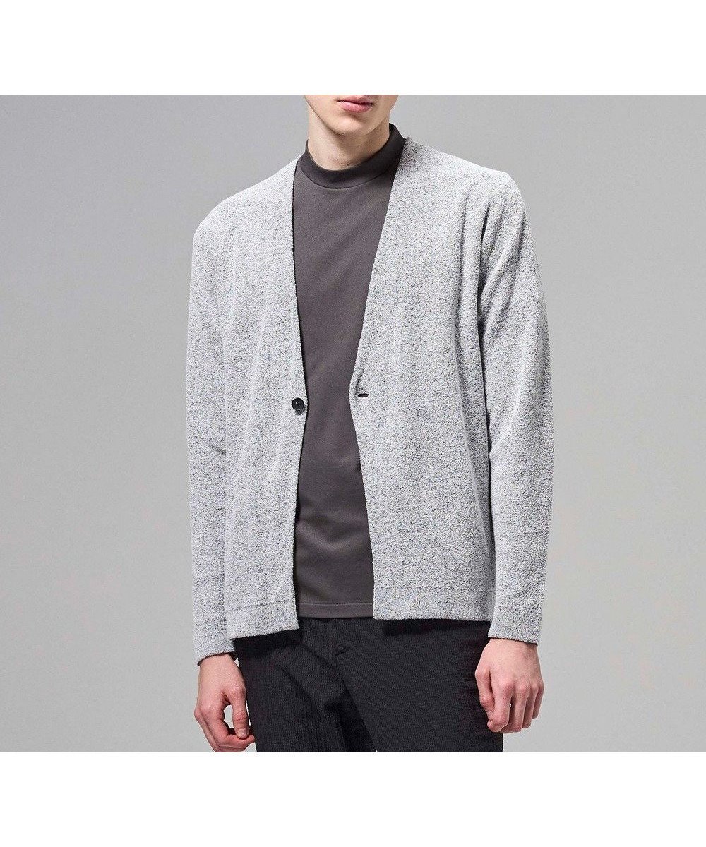 【ジョゼフ オム/JOSEPH HOMME / MEN】の【新素材】ドライペーパーブークレー カーディガン インテリア・キッズ・メンズ・レディースファッション・服の通販 founy(ファニー) 　ファッション　Fashion　メンズファッション　Fashion for Men　トップス・カットソー　Cut & Sew Tops　ニット・セーター / 定番トップス　Knit Tops & Sweaters　カーディガン / 羽織り　Cardigans　カットソー　Cut and Sewn Top　カーディガン　Cardigan, Knitwear　シンプル　Simple, Minimal　セーター　Sweater, Knitwear　メランジ　Melange, Mixed Yarn　エレガント 上品　Elegant　夏　Summer　春　Spring　S/S・春夏　SS, Spring/Summer, Warm Season　羽織　Haori, Light Jacket　ライトグレー系|ID: prp329100004870284 ipo3291000000036299253
