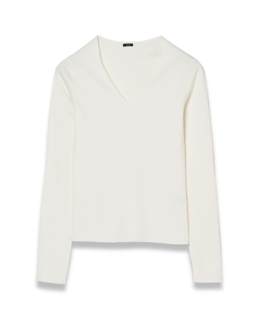 【ジョゼフ/JOSEPH】の【FOUNDATIONS】シルクストレッチ Vネックニット インテリア・キッズ・メンズ・レディースファッション・服の通販 founy(ファニー) 　ファッション　Fashion　レディースファッション　Fashion for Women　トップス・カットソー　Cut & Sew Tops　ニット　Knit Tops & Sweaters　Vネックトップス　V-Neck Tops / V-Cut Neckline Shirts　インナー　Innerwear　コレクション　Collection, Seasonal Line　シルク　Silk, 100% Silk　ストレッチ　Stretch, Stretchy Fabric　セットアップ　Set-Up, Coordinated Outfit　セーター　Sweater, Knitwear　バランス　Balance, Style Balance　フィット　Fit, Slim Fit　ベーシック　Basic, Essential　モダン　Modern, Contemporary　定番　Standard, Basic Item　A/W・秋冬　Autumn/Winter　Ivory|ID: prp329100004870290 ipo3291000000036299311