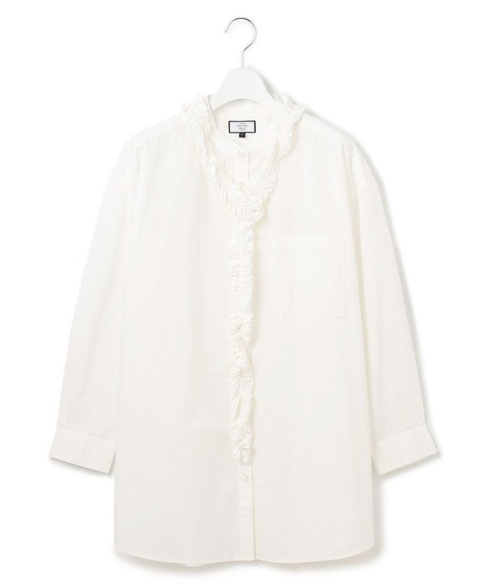 【ジェイプレスヨークストリート/J.PRESS YORK STREET】の【WOMEN】ワンウォッシュタイプライター フリルレイブラウス インテリア・キッズ・メンズ・レディースファッション・服の通販 founy(ファニー) https://founy.com/ ファッション Fashion レディースファッション Fashion for Women トップス・カットソー Cut & Sew Tops シャツ・ブラウス・オフィスカジュアル Elegant Blouses & Button-Ups スタンダード Standard, Basic タイプライター Typewriter Fabric, Crisp Cotton フリル Frill, Ruffle A/W・秋冬 Autumn/Winter |ID: prp329100004870303 ipo3291000000036299471