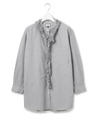 【ジェイプレスヨークストリート/J.PRESS YORK STREET】の【WOMEN】ワンウォッシュタイプライター フリルレイブラウス ブラック系2|ID: prp329100004870303 ipo3291000000036299479