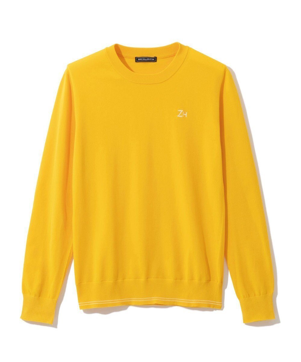 【ゼロハリバートン/ZERO HALLIBURTON】の【雑誌掲載】ソロテックス クルーネックニット 82845 W4S9c レディースゴルフ インテリア・キッズ・メンズ・レディースファッション・服の通販 founy(ファニー) 　雑誌掲載アイテム　Magazine Picks & Fashion Features　ファッション雑誌　Fashion Magazines　エクラ　eclat　ファッション　Fashion　レディースファッション　Fashion for Women　トップス・カットソー　Cut & Sew Tops　ニット　Knit Tops & Sweaters　5月号　May Issue　おすすめ　Recommended / Our Picks　ゴルフ　Golf　シンプル　Simple, Minimal　セーター　Sweater, Knitwear　夏　Summer　S/S・春夏　SS, Spring/Summer, Warm Season　洗える　Machine Washable　A/W・秋冬　Autumn/Winter　軽量　Lightweight, Ultra Light　雑誌　Magazine, Fashion Magazine　イエロー|ID: prp329100004870307 ipo3291000000036299556