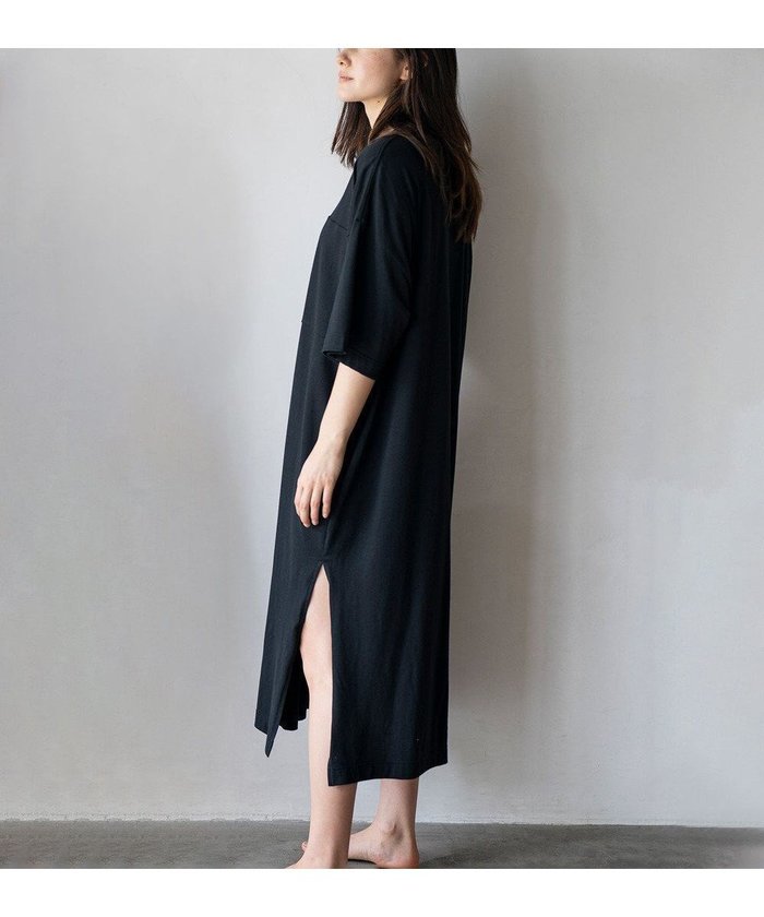 【ハーグ/HAAG】のスマイルコットン SHORT SLEEVE ONEPIECE ワンピース インテリア・キッズ・メンズ・レディースファッション・服の通販 founy(ファニー) https://founy.com/ ファッション Fashion レディースファッション Fashion for Women ワンピース Dresses 春 Spring 吸水 Absorbent, Quick-Dry スリット Slit, Slit Detail タンブラー Tumbler, Travel Mug ボックス Boxy, Box Shape ボトム Bottoms, Lower Wear ポケット Pocket, Pocket Detail ロング Long, Long-Length S/S・春夏 SS, Spring/Summer, Warm Season 夏 Summer |ID: prp329100004870312 ipo3291000000036299596