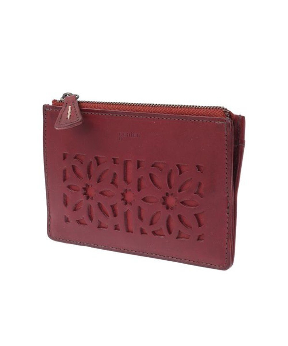 【ゲンテン/genten】のカットワーク フラグメントケース インテリア・キッズ・メンズ・レディースファッション・服の通販 founy(ファニー) 　ファッション　Fashion　レディースファッション　Fashion for Women　ミニ財布・二つ折り財布　Wallets & Card Cases　イタリア　Italy　オイル　Body Oil　モチーフ　Motif, Design Theme　ワーク　Workwear, Utility Style　財布　Wallet, Purse　ワイン|ID: prp329100004870313 ipo3291000000036299605