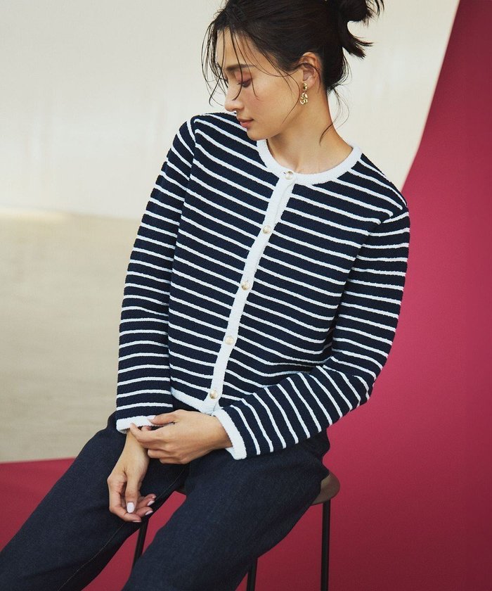 【23区/NIJYUSANKU】の【Oggi3月号掲載/洗える】ブークレコットン ニットジャケット インテリア・キッズ・メンズ・レディースファッション・服の通販 founy(ファニー) https://founy.com/ 雑誌掲載アイテム Magazine Picks & Fashion Features ファッション雑誌 Fashion Magazines オッジ Oggi ファッション Fashion レディースファッション Fashion for Women 春 Spring 洗える Machine Washable カットソー Cut and Sewn Top カーディガン Cardigan, Knitwear クラシカル Classical, Vintage-Inspired コンパクト Compact, Small Size 3月号 March Issue ジャケット Jacket, Outerwear 雑誌 Magazine, Fashion Magazine ツイスト Tweed, Tweed Fabric トリミング Trimming, Decorative Edge バランス Balance, Style Balance ボトム Bottoms, Lower Wear ボーダー Border, Stripe メタル Metal, Metal Parts ループ Loop, Loop Knit S/S・春夏 SS, Spring/Summer, Warm Season おすすめ Recommended / Our Picks 夏 Summer 2025年 2025 2025春夏・S/S Spring/Summer 2025 SS25 |ID: prp329100004870316 ipo3291000000036299613