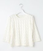 【自由区/JIYU-KU】の【洗える】カットジャガード ニット アイボリー|ID: prp329100004870322 ipo3291000000036299637