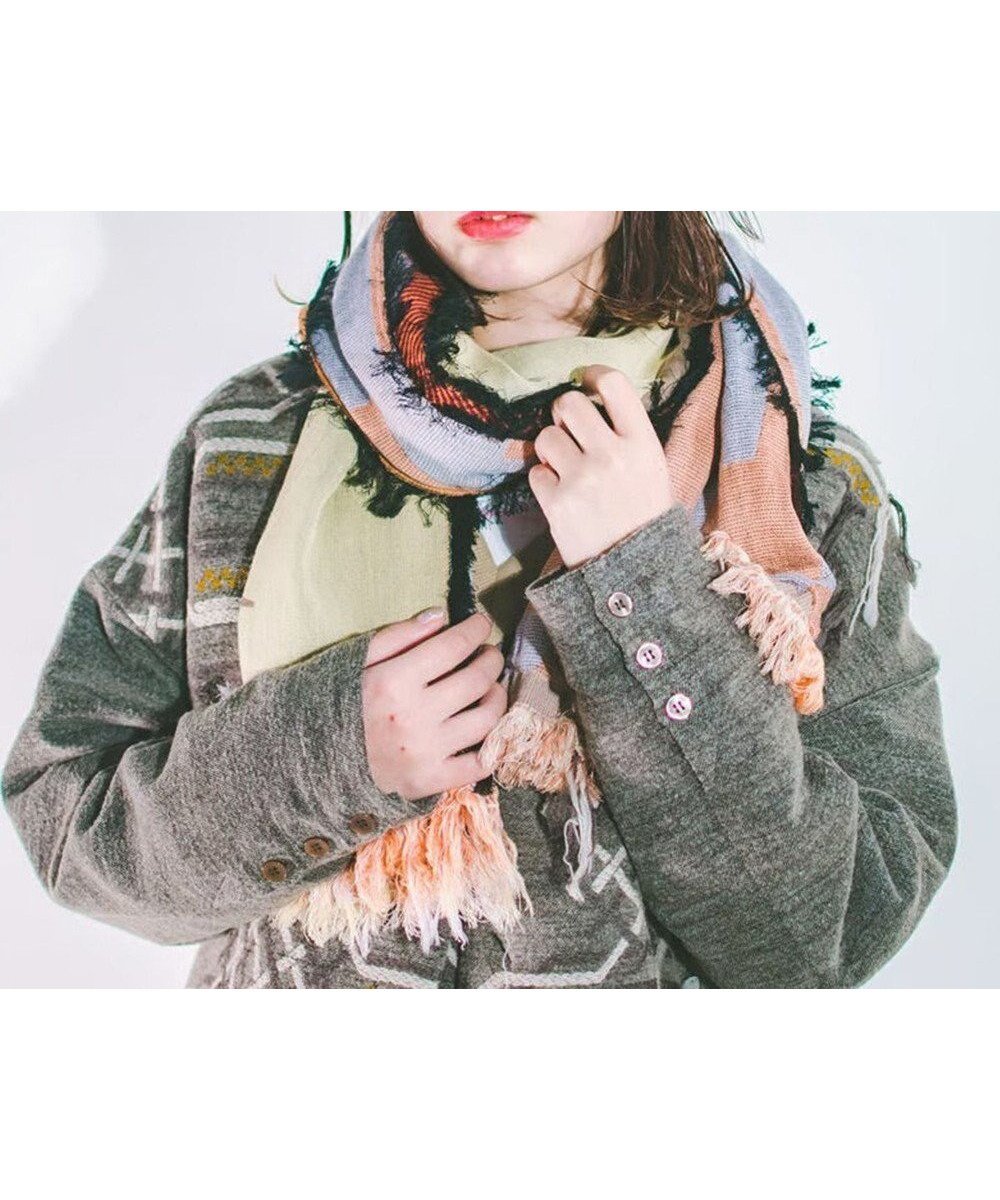 【ポルス/POLS】のコットン POINT モヒカンストール 人気、トレンドファッション・服の通販 founy(ファニー) 　ファッション　Fashion　レディースファッション　Fashion for Women　洗える　Machine Washable　ショール　Shawl, Wrap　ストール　Stole, Wrap　ファブリック　Fabric, Textile　フリンジ　Fringe, Tassel　リバーシブル　Reversible, Two-Sided　A/W・秋冬　Autumn/Winter　S/S・春夏　SS, Spring/Summer, Warm Season　夏　Summer　 other-1|ID: prp329100004870323 ipo3291000000036299651