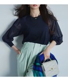 【23区/NIJYUSANKU】の【ご好評につきカラー追加/洗える】クロスコンビ パフスリーブ ニット 人気、トレンドファッション・服の通販 founy(ファニー) ファッション Fashion レディースファッション Fashion for Women トップス・カットソー Cut & Sew Tops ニット Knit Tops & Sweaters 2024年 2024 2024-2025秋冬・A/W Autumn/Winter 2024–25 AW24–25 冬 Winter / This Winter エレガント 上品 Elegant ギャザー Gathered, Ruffled コンビ Combo, Combination Style ストレッチ Stretch, Stretchy Fabric スリーブ Sleeve, Long Sleeve / Short Sleeve セーター Sweater, Knitwear ドレープ Drape, Draping Fabric バランス Balance, Style Balance フランス France, French モダン Modern, Contemporary 洗える Machine Washable A/W・秋冬 Autumn/Winter thumbnail ネイビー系|ID: prp329100004870328 ipo3291000000036299683