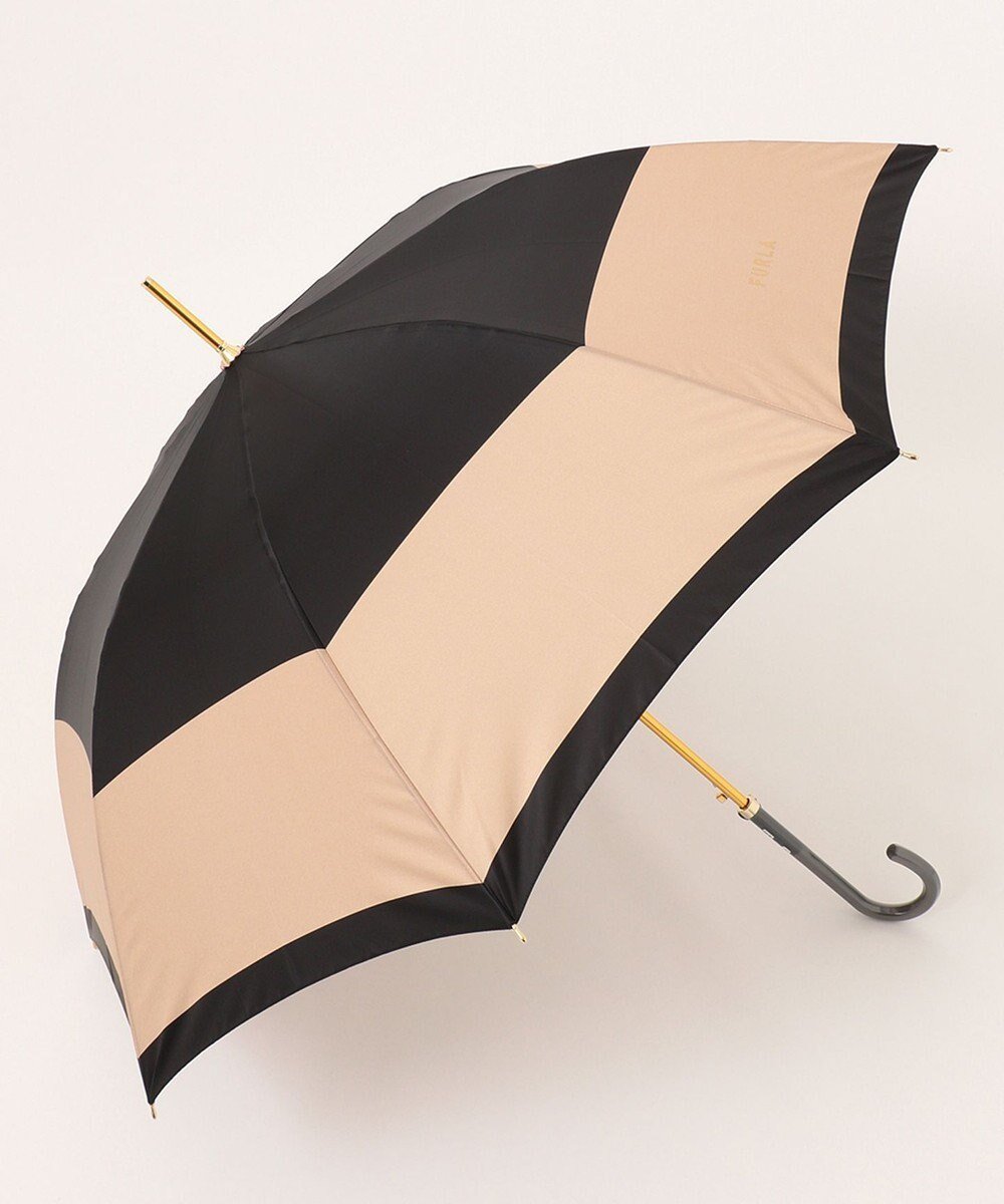 【ムーンバット/MOONBAT】の【耐風】FURLA 長傘 カラーボーダー 日本製 人気、トレンドファッション・服の通販 founy(ファニー) 　ファッション　Fashion　レディースファッション　Fashion for Women　レイングッズ・傘・晴雨兼用傘　Umbrellas & Rain Gear　アクセサリー　Fashion Accessories　イタリア　Italy　カラフル　Colorful Design　グラス　Glass, Eyewear　シューズ　Shoes, Footwear　シンプル　Simple, Minimal　ボーダー　Border, Stripe　傘　Umbrella, Parasol　日本製　Made In Japan　軽量　Lightweight, Ultra Light　 other-1|ID: prp329100004870329 ipo3291000000036299691