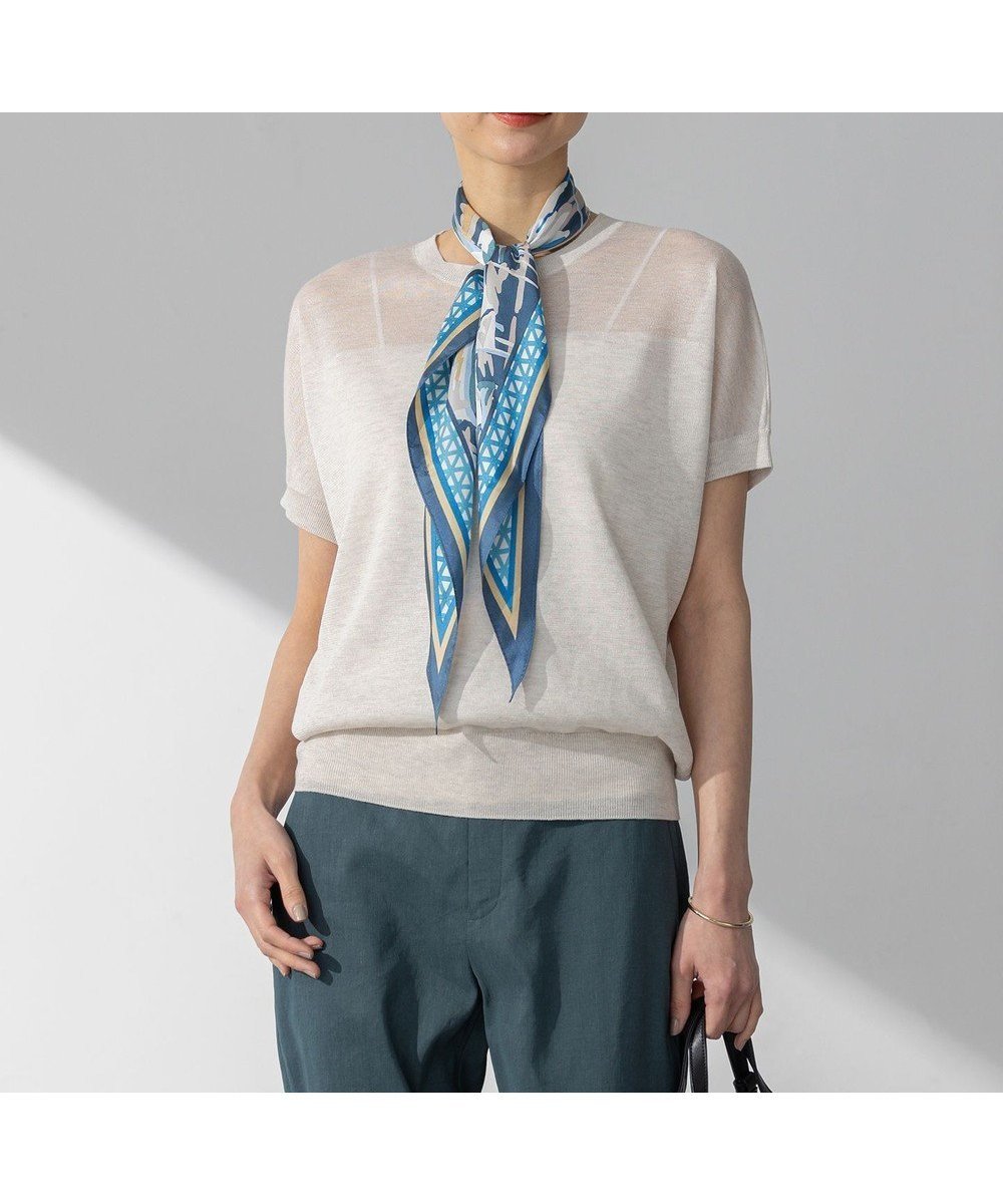 【23区/NIJYUSANKU】の【洗える】シャイニーシアー ドルマン ニット インテリア・キッズ・メンズ・レディースファッション・服の通販 founy(ファニー) 　ファッション　Fashion　レディースファッション　Fashion for Women　トップス・カットソー　Cut & Sew Tops　ニット　Knit Tops & Sweaters　春　Spring　洗える　Machine Washable　コンパクト　Compact, Small Size　シアー　Sheer, See-Through　シンプル　Simple, Minimal　セーター　Sweater, Knitwear　人気　Popular, Best Seller　フェミニン　Feminine, Girly　ベーシック　Basic, Essential　マニッシュ　Mannish, Boyish　ワイド　Wide, Wide Fit　S/S・春夏　SS, Spring/Summer, Warm Season　夏　Summer　旅行　Travel　2025年　2025　2025春夏・S/S　Spring/Summer 2025 SS25　アイボリー系|ID: prp329100004870346 ipo3291000000036299765