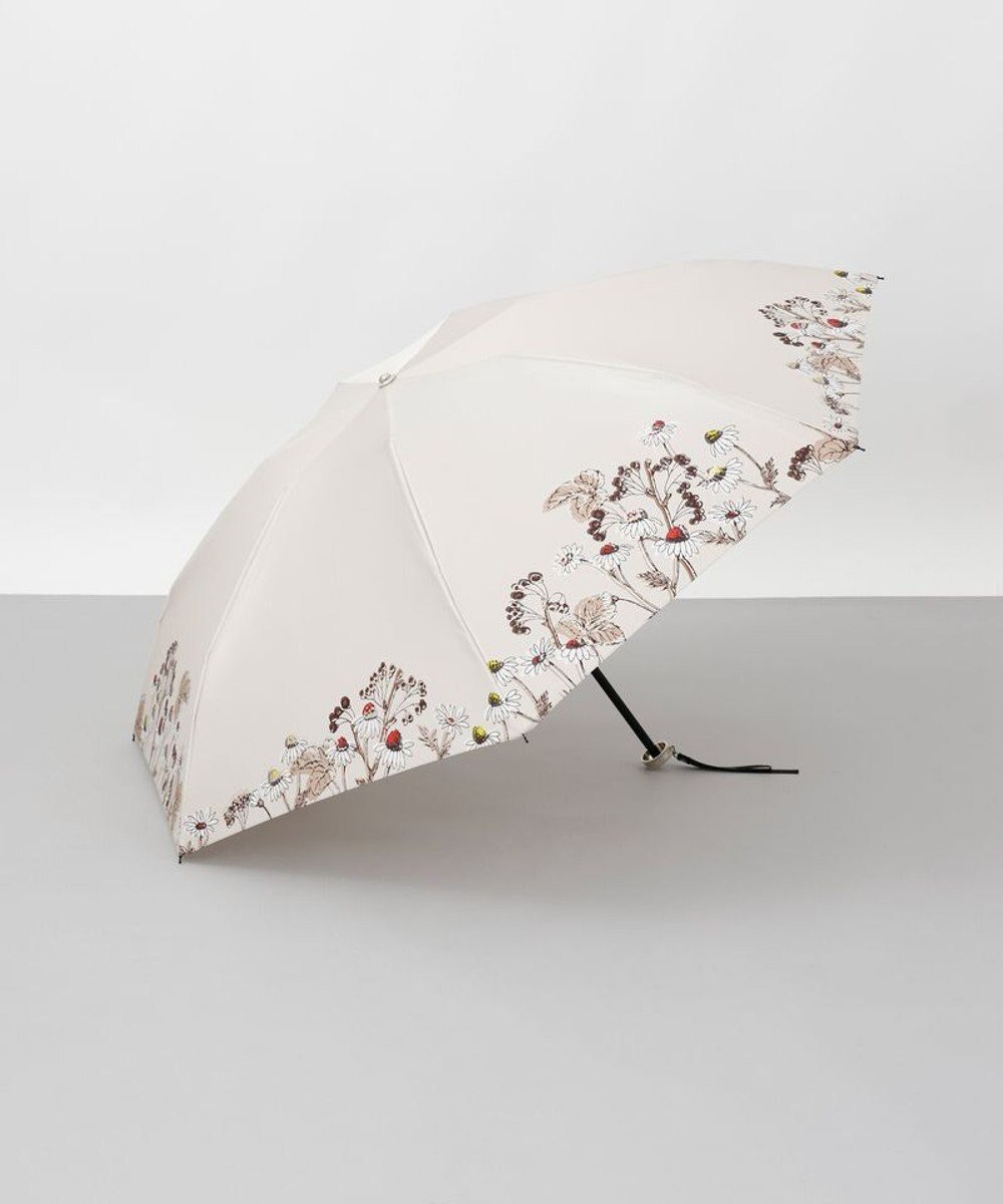 【アウロラ/AURORA】の【 JILL STUART(ジル スチュアート)】ボタニカルプリント雨傘(折りたたみ傘) インテリア・キッズ・メンズ・レディースファッション・服の通販 founy(ファニー) 　ファッション　Fashion　レディースファッション　Fashion for Women　レイングッズ・傘・晴雨兼用傘　Umbrellas & Rain Gear　クール　Cool, Chic　シルバー　Silver, Metallic Silver　ダブル　Double, Double-Breasted　プリント　Print, Printed Pattern　ランダム　Random, Irregular　傘　Umbrella, Parasol　ベージュ|ID: prp329100004870348 ipo3291000000036299776