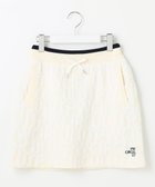 【ピーダブリュサーキュラス/PW CIRCULUS】の【WOMEN】【防風/蓄熱】総ロゴ ニット スカート ホワイト系|ID: prp329100004870350 ipo3291000000036299787