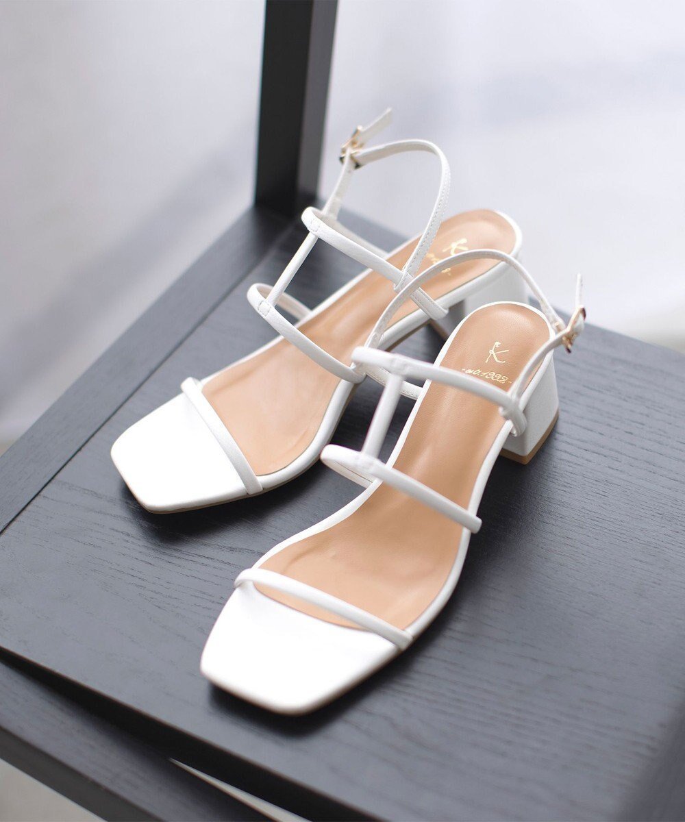 【組曲/KUMIKYOKU】のナローストラップサンダル 人気、トレンドファッション・服の通販 founy(ファニー) 　ファッション　Fashion　レディースファッション　Fashion for Women　サンダル　Sandals, Summer Shoes　ラップ　Wrap, Wrap Design　夏　Summer　春　Spring　S/S・春夏　SS, Spring/Summer, Warm Season　 other-1|ID: prp329100004870360 ipo3291000000036299848