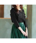 【ティアクラッセ/Tiaclasse】の【洗える】フリルブラウス ブラック|ID: prp329100004870367 ipo3291000000036299894