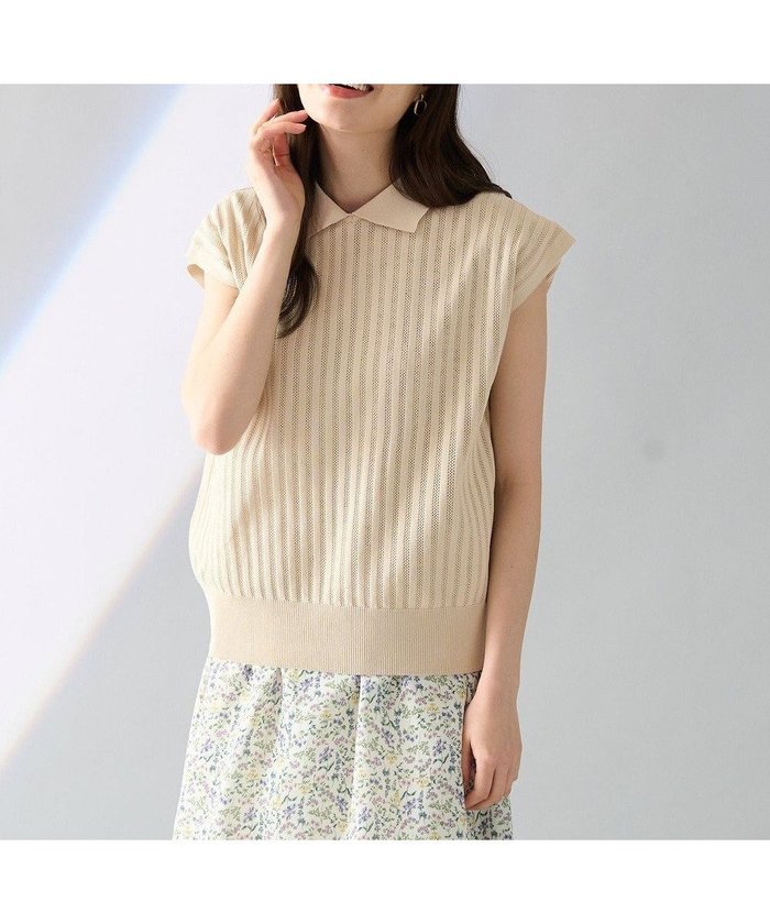 【エニー/ANY】のアイレットパターン ニットプルオーバー インテリア・キッズ・メンズ・レディースファッション・服の通販 founy(ファニー) https://founy.com/ ファッション Fashion レディースファッション Fashion for Women トップス・カットソー Cut & Sew Tops ニット Knit Tops & Sweaters カジュアルプルオーバー・ニットトップス Pullovers & Knit Tops / Casual Pullovers ストレッチ Stretch, Stretchy Fabric セーター Sweater, Knitwear デニム Denim, Jeans Material トレンド Trend, Trending Now 夏 Summer 春 Spring S/S・春夏 SS, Spring/Summer, Warm Season 透かし Cut-Out, Lacework |ID: prp329100004870375 ipo3291000000036299933