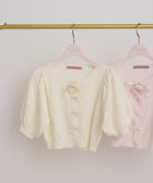 【メゾンドフルール/Maison de FLEUR】のローズニット半袖カーディガン Ivory|ID: prp329100004870379 ipo3291000000036299947