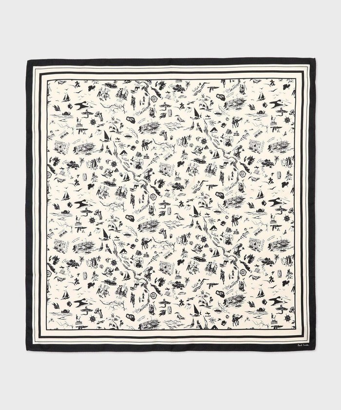 【ポール スミス/Paul Smith】のTravel Stories シルクスカーフ インテリア・キッズ・メンズ・レディースファッション・服の通販 founy(ファニー) https://founy.com/ ファッション Fashion レディースファッション Fashion for Women 旅行 Travel クラシカル Classical, Vintage-Inspired シルク Silk, 100% Silk スカーフ Scarf, Neckwear スクエア Square, Square Shape バンダナ Bandana, Head Scarf プリント Print, Printed Pattern モダン Modern, Contemporary |ID: prp329100004870382 ipo3291000000036299953