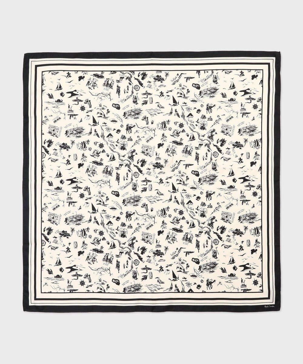 【ポール スミス/Paul Smith】のTravel Stories シルクスカーフ 人気、トレンドファッション・服の通販 founy(ファニー) 　ファッション　Fashion　レディースファッション　Fashion for Women　旅行　Travel　クラシカル　Classical, Vintage-Inspired　シルク　Silk, 100% Silk　スカーフ　Scarf, Neckwear　スクエア　Square, Square Shape　バンダナ　Bandana, Head Scarf　プリント　Print, Printed Pattern　モダン　Modern, Contemporary　 other-1|ID: prp329100004870382 ipo3291000000036299953