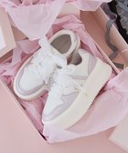 【メゾンドフルール/Maison de FLEUR】のレースリボン厚底スニーカー Light Pink|ID: prp329100004870386 ipo3291000000036299967