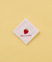 【メゾンドフルール/Maison de FLEUR】のいちご刺繍タオルハンカチ 人気、トレンドファッション・服の通販 founy(ファニー) ファッション Fashion レディースファッション Fashion for Women スポーツウェア Functional & Stylish Sportswear スポーツ Sports, Activewear タオル Towel, Bath Towel ハンカチ Handkerchief, Hanky おすすめ Recommended / Our Picks エレガント 上品 Elegant ギフト プレゼント Gift / Present |ID:prp329100004870389