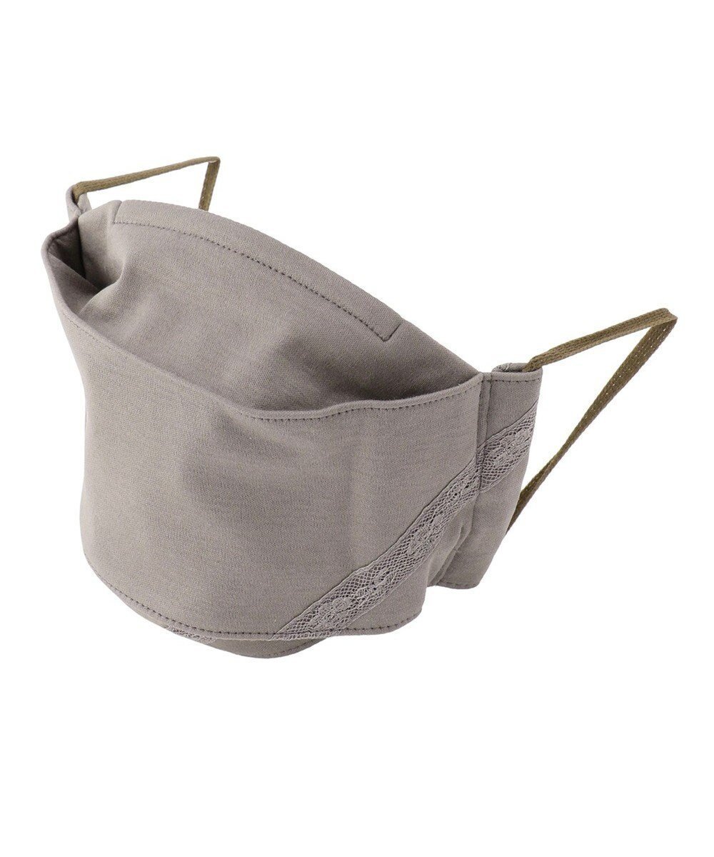 【アンフィーロ 自由区/UNFILO】の【UVケア/接触冷感/洗える/飛沫ブロック】 レース付きマスク インテリア・キッズ・メンズ・レディースファッション・服の通販 founy(ファニー) 　ファッション　Fashion　レディースファッション　Fashion for Women　ウォッシャブル　Machine Washable　エレガント 上品　Elegant　フィット　Fit, Slim Fit　ブロック　Block, Solid Block Pattern　レース　Lace, Lace Fabric　ワイヤー　Wire, Wired Bra　洗える　Machine Washable　グレー系|ID: prp329100004870398 ipo3291000000036300004