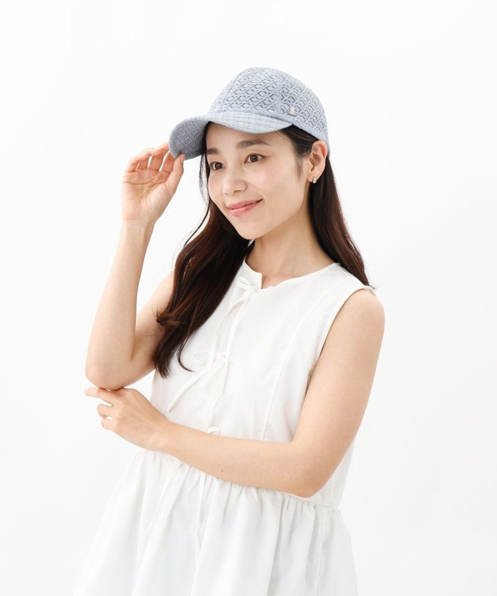 【アウロラ/AURORA】の【 LANVIN en Bleu (ランバン オン ブルー)】レースキャップ インテリア・キッズ・メンズ・レディースファッション・服の通販 founy(ファニー) 　ファッション　Fashion　レディースファッション　Fashion for Women　キャップ&ハット　Hats & Caps　キャップ　Cap, Baseball Cap　トレンド　Trend, Trending Now　レース　Lace, Lace Fabric　夏　Summer　帽子　Hat, Headwear　抗菌　Antibacterial, Bacteria-Resistant　春　Spring　S/S・春夏　SS, Spring/Summer, Warm Season　サックス|ID: prp329100004870399 ipo3291000000036300007