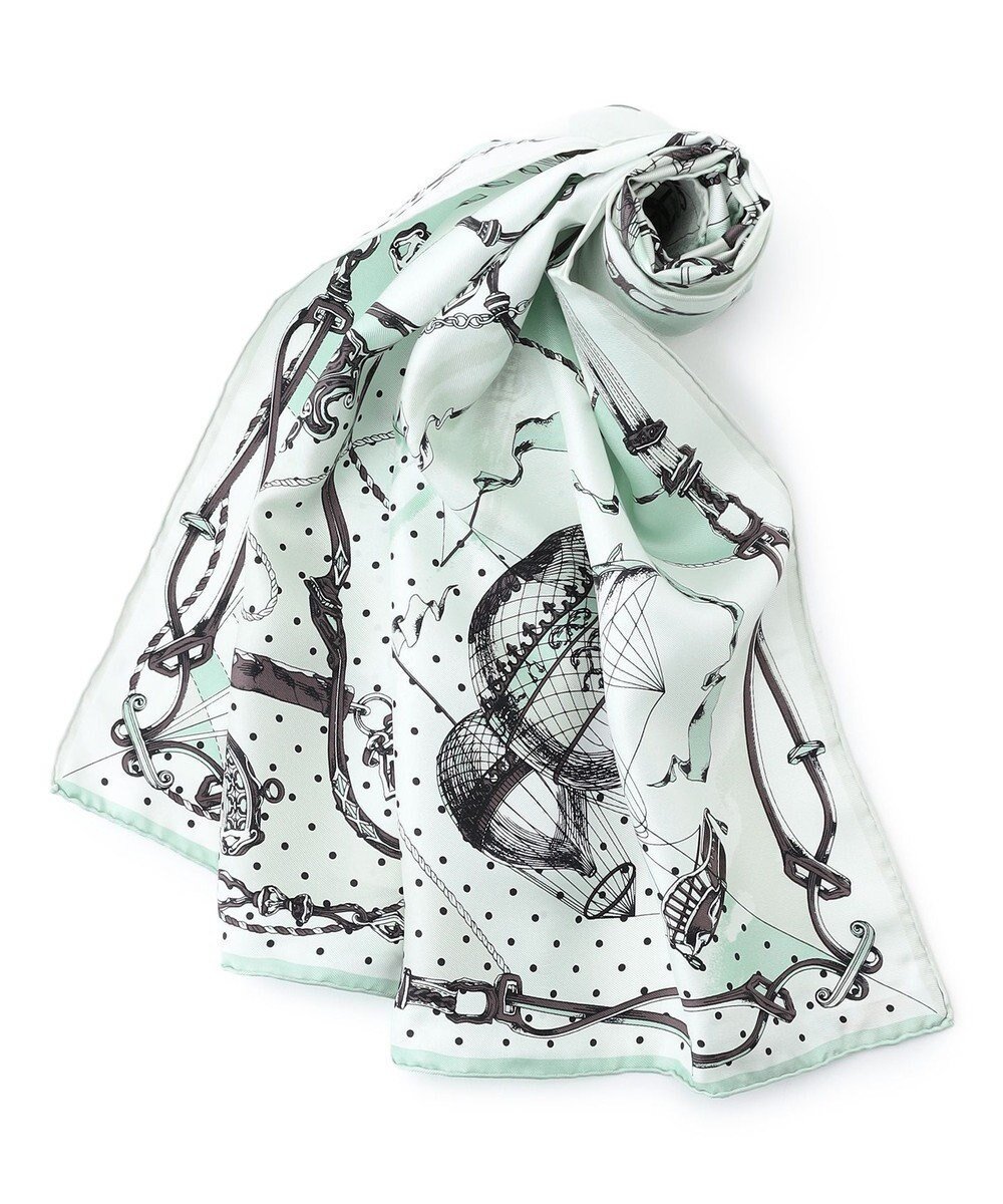 【23区/NIJYUSANKU】のmanipri ビットバルーン シルク スカーフ 人気、トレンドファッション・服の通販 founy(ファニー) 　ファッション　Fashion　レディースファッション　Fashion for Women　オレンジ　Orange　シルク　Silk, 100% Silk　シンプル　Simple, Minimal　スカーフ　Scarf, Neckwear　ストール　Stole, Wrap　定番　Standard, Basic Item　人気　Popular, Best Seller　ハンド　Hand, Handmade　バルーン　Balloon, Balloon Silhouette　バンダナ　Bandana, Head Scarf　フレーム　Frame, Outline　プリント　Print, Printed Pattern　モチーフ　Motif, Design Theme　S/S・春夏　SS, Spring/Summer, Warm Season　夏　Summer　2026年　2026　 other-1|ID: prp329100004870412 ipo3291000000036300060