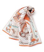 【23区/NIJYUSANKU】のmanipri ビットバルーン シルク スカーフ オレンジ系|ID: prp329100004870412 ipo3291000000036300062