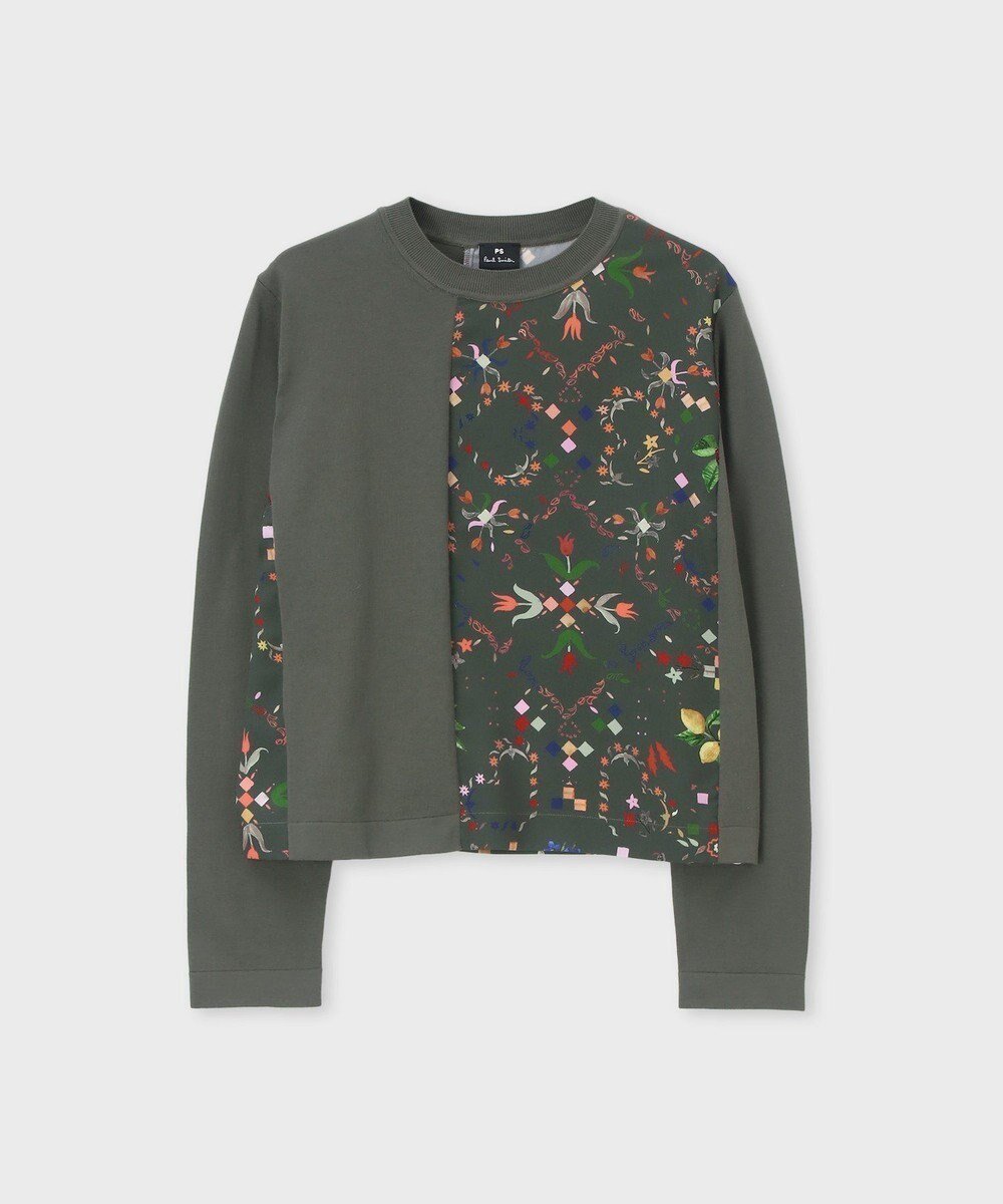 【ポール スミス/Paul Smith】のKeepsake プリントコンビ ニット インテリア・キッズ・メンズ・レディースファッション・服の通販 founy(ファニー) 　ファッション　Fashion　レディースファッション　Fashion for Women　トップス・カットソー　Cut & Sew Tops　ニット　Knit Tops & Sweaters　アシンメトリー　Asymmetrical Style　インナー　Innerwear　クラシカル　Classical, Vintage-Inspired　コンビ　Combo, Combination Style　ジャケット　Jacket, Outerwear　セーター　Sweater, Knitwear　プリント　Print, Printed Pattern　モダン　Modern, Contemporary　モチーフ　Motif, Design Theme　ワーク　Workwear, Utility Style　夏　Summer　S/S・春夏　SS, Spring/Summer, Warm Season　A/W・秋冬　Autumn/Winter　カーキ|ID: prp329100004870417 ipo3291000000036300079