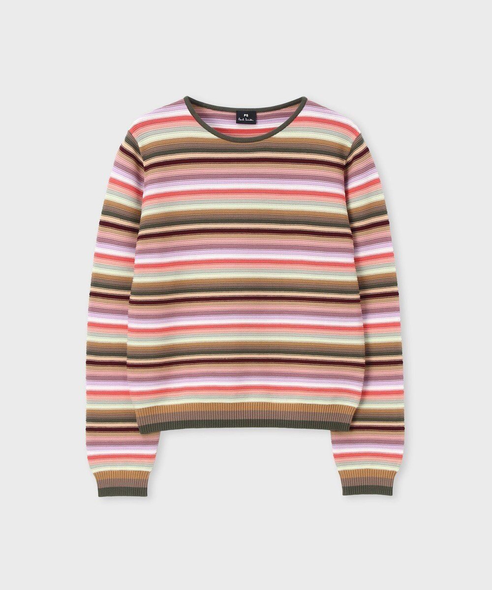 【ポール スミス/Paul Smith】のマルチカラーボーダー ニット 人気、トレンドファッション・服の通販 founy(ファニー) 　ファッション　Fashion　レディースファッション　Fashion for Women　トップス・カットソー　Cut & Sew Tops　ニット　Knit Tops & Sweaters　インナー　Innerwear　シンプル　Simple, Minimal　ジャケット　Jacket, Outerwear　ストライプ　Stripe, Striped Pattern　セーター　Sweater, Knitwear　デニム　Denim, Jeans Material　プリント　Print, Printed Pattern　ボーダー　Border, Stripe　エレガント 上品　Elegant　夏　Summer　S/S・春夏　SS, Spring/Summer, Warm Season　A/W・秋冬　Autumn/Winter　 other-1|ID: prp329100004870421 ipo3291000000036300089