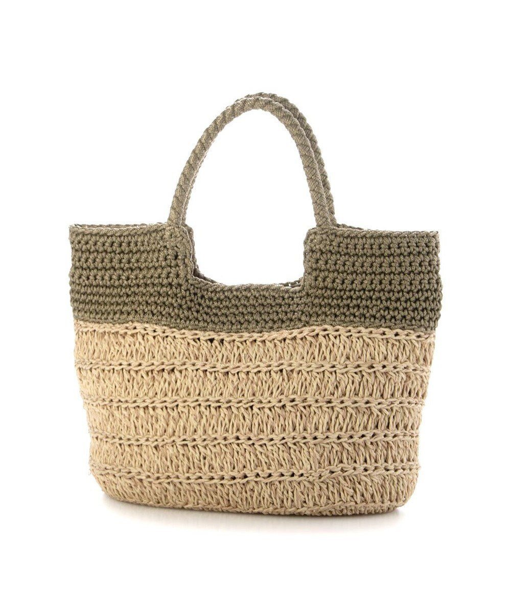 【アンビリオン/UNBILLION】のカシュカシュ cachecache / 切り替え柄編みミニトート カゴバッグ インテリア・キッズ・メンズ・レディースファッション・服の通販 founy(ファニー) 　ファッション　Fashion　レディースファッション　Fashion for Women　バッグ　Bags　カラフル　Colorful Design　ショルダー　Shoulder, Shoulder Strap　シンプル　Simple, Minimal　財布　Wallet, Purse　ハンド　Hand, Handmade　ペーパー　Paper, Kraft Paper　ミックス　Mix, Mixed Style　モチーフ　Motif, Design Theme　再入荷　Restock / Back in Stock　おすすめ　Recommended / Our Picks　エレガント 上品　Elegant　グリーン|ID: prp329100004870425 ipo3291000000036300102