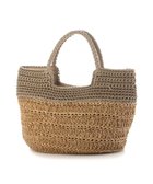 【アンビリオン/UNBILLION】のカシュカシュ cachecache / 切り替え柄編みミニトート カゴバッグ オーク|ID: prp329100004870425 ipo3291000000036300103