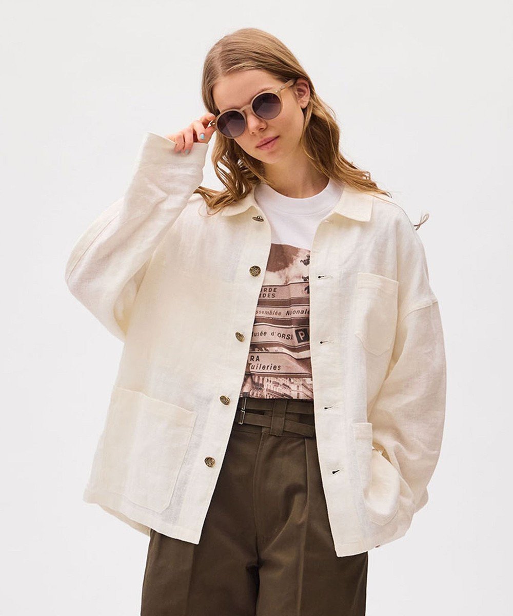 【リノ/LENO】のFRENCH WORK HEVY LINEN COVER ALL《UNISEX》 カバーオールリネンジャケット 人気、トレンドファッション・服の通販 founy(ファニー) 　ファッション　Fashion　レディースファッション　Fashion for Women　アウター　Coat / Outerwear Collection　レディースジャケット・軽アウター　Jackets　ヴィンテージ　Vintage Style　春　Spring　ジャケット　Jacket, Outerwear　セットアップ　Set-Up, Coordinated Outfit　メタル　Metal, Metal Parts　ユニセックス　Unisex, Genderless　リネン　Linen, Linen Fabric　ワーク　Workwear, Utility Style　S/S・春夏　SS, Spring/Summer, Warm Season　おすすめ　Recommended / Our Picks　夏　Summer　 other-1|ID: prp329100004870429 ipo3291000000036300115
