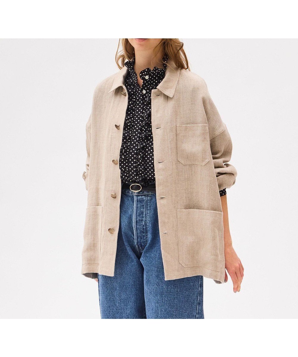 【リノ/LENO】のFRENCH WORK HEVY LINEN COVER ALL《UNISEX》 カバーオールリネンジャケット インテリア・キッズ・メンズ・レディースファッション・服の通販 founy(ファニー) 　ファッション　Fashion　レディースファッション　Fashion for Women　アウター　Coat / Outerwear Collection　レディースジャケット・軽アウター　Jackets　ヴィンテージ　Vintage Style　春　Spring　ジャケット　Jacket, Outerwear　セットアップ　Set-Up, Coordinated Outfit　メタル　Metal, Metal Parts　ユニセックス　Unisex, Genderless　リネン　Linen, Linen Fabric　ワーク　Workwear, Utility Style　S/S・春夏　SS, Spring/Summer, Warm Season　おすすめ　Recommended / Our Picks　夏　Summer　OATMEAL|ID: prp329100004870429 ipo3291000000036300117