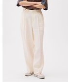 【リノ/LENO】のFRENCH WORK HEVY LINEN TROUSERS リネンパンツ WHITE|ID: prp329100004870431 ipo3291000000036300121