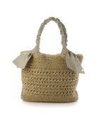 【アンビリオン/UNBILLION】のカシュカシュ cachecache / 下がりリボン柄編みトート カゴバッグ オーク|ID: prp329100004870444 ipo3291000000036300177