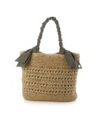 【アンビリオン/UNBILLION】のカシュカシュ cachecache / 下がりリボン柄編みトート カゴバッグ GY|ID: prp329100004870444 ipo3291000000036300178