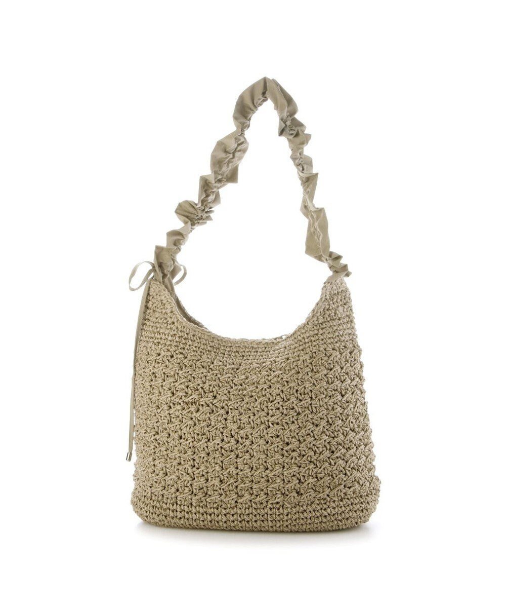 【アンビリオン/UNBILLION】のカシュカシュ cachecache / ドロストフリルハンドル地柄編みトート カゴバッグ インテリア・キッズ・メンズ・レディースファッション・服の通販 founy(ファニー) 　ファッション　Fashion　レディースファッション　Fashion for Women　バッグ　Bags　カラフル　Colorful Design　ギャザー　Gathered, Ruffled　ショルダー　Shoulder, Shoulder Strap　ハンド　Hand, Handmade　フェミニン　Feminine, Girly　ペーパー　Paper, Kraft Paper　ミックス　Mix, Mixed Style　モチーフ　Motif, Design Theme　リボン　Ribbon, Bow　再入荷　Restock / Back in Stock　オーク|ID: prp329100004870446 ipo3291000000036300185