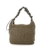 【アンビリオン/UNBILLION】のカシュカシュ cachecache / ドロストフリルハンドル地柄編みトート カゴバッグ GY|ID: prp329100004870446 ipo3291000000036300186