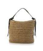 【アンビリオン/UNBILLION】のカシュカシュ cachecache / 下がりグログラン地柄編みトート カゴバッグ ブラック|ID: prp329100004870449 ipo3291000000036300195