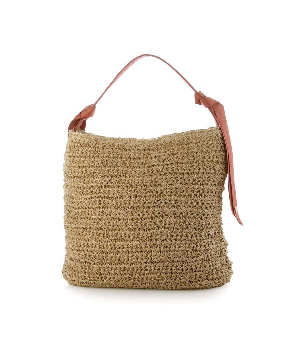 【アンビリオン/UNBILLION】のカシュカシュ cachecache / 下がりグログラン地柄編みトート カゴバッグ インテリア・キッズ・メンズ・レディースファッション・服の通販 founy(ファニー) 　ファッション　Fashion　レディースファッション　Fashion for Women　バッグ　Bags　カラフル　Colorful Design　グログラン　Grosgrain, Grosgrain Ribbon　シンプル　Simple, Minimal　財布　Wallet, Purse　ハンド　Hand, Handmade　フェミニン　Feminine, Girly　ペーパー　Paper, Kraft Paper　ミックス　Mix, Mixed Style　モチーフ　Motif, Design Theme　再入荷　Restock / Back in Stock　おすすめ　Recommended / Our Picks　レッド|ID: prp329100004870449 ipo3291000000036300198