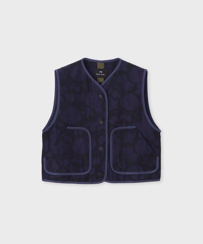 【ポール スミス/Paul Smith】のPerforated Floral ジャカード ベスト インテリア・キッズ・メンズ・レディースファッション・服の通販 founy(ファニー) https://founy.com/ ファッション Fashion レディースファッション Fashion for Women アウター Coat / Outerwear Collection トップス・カットソー Cut & Sew Tops ベスト&ジレ / 重ね着スタイル Vests & Gilets インナー Innerwear カットソー Cut and Sewn Top コンパクト Compact, Small Size シンプル Simple, Minimal ジャカード／ジャガード Jacquard, Woven Pattern バランス Balance, Style Balance パイピング Piping, Trim Design ベスト Vest, Waistcoat モチーフ Motif, Design Theme ワイド Wide, Wide Fit エレガント 上品 Elegant 夏 Summer S/S・春夏 SS, Spring/Summer, Warm Season A/W・秋冬 Autumn/Winter |ID: prp329100004870464 ipo3291000000036300246