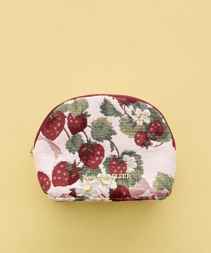 【メゾンドフルール/Maison de FLEUR】のいちごゴブランポーチ インテリア・キッズ・メンズ・レディースファッション・服の通販 founy(ファニー) https://founy.com/ ファッション Fashion レディースファッション Fashion for Women ミニ財布・二つ折り財布 Wallets & Card Cases ポーチ&ミニバッグ Pouches & Mini Bags コレクション Collection, Seasonal Line 財布 Wallet, Purse バランス Balance, Style Balance フォルム Silhouette, Form フランス France, French ポケット Pocket, Pocket Detail ポーチ Pouch, Small Case モチーフ Motif, Design Theme リボン Ribbon, Bow おすすめ Recommended / Our Picks ギフト プレゼント Gift / Present |ID: prp329100004870475 ipo3291000000036300274