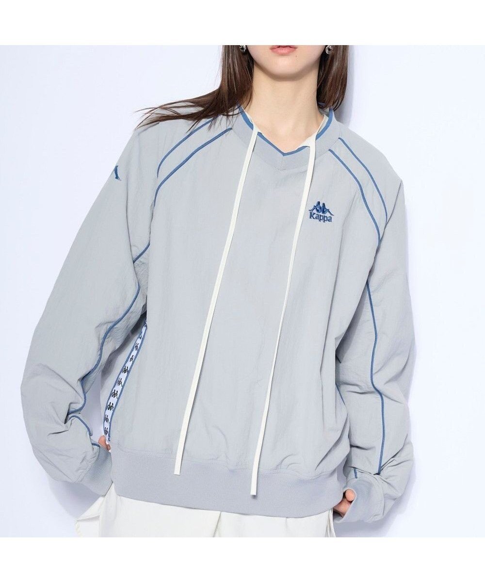 【その他のブランド/Other】の【Kappa】ウーブンビステジャケット インテリア・キッズ・メンズ・レディースファッション・服の通販 founy(ファニー) 　ファッション　Fashion　レディースファッション　Fashion for Women　アウター　Coat / Outerwear Collection　レディースジャケット・軽アウター　Jackets　アウトドア　Outdoor Clothing　イタリア　Italy　春　Spring　カーディガン　Cardigan, Knitwear　今季　This Season, Current Season　軽量　Lightweight, Ultra Light　サッカー　Seersucker, Summer Fabric　シンプル　Simple, Minimal　スウェット / スエット　Sweatshirt, Sweatwear　スタイリッシュ　Stylish, Fashionable　スポーツ　Sports, Activewear　トレンド　Trend, Trending Now　人気　Popular, Best Seller　プリント　Print, Printed Pattern　S/S・春夏　SS, Spring/Summer, Warm Season　夏　Summer　グレー|ID: prp329100004870478 ipo3291000000036300282