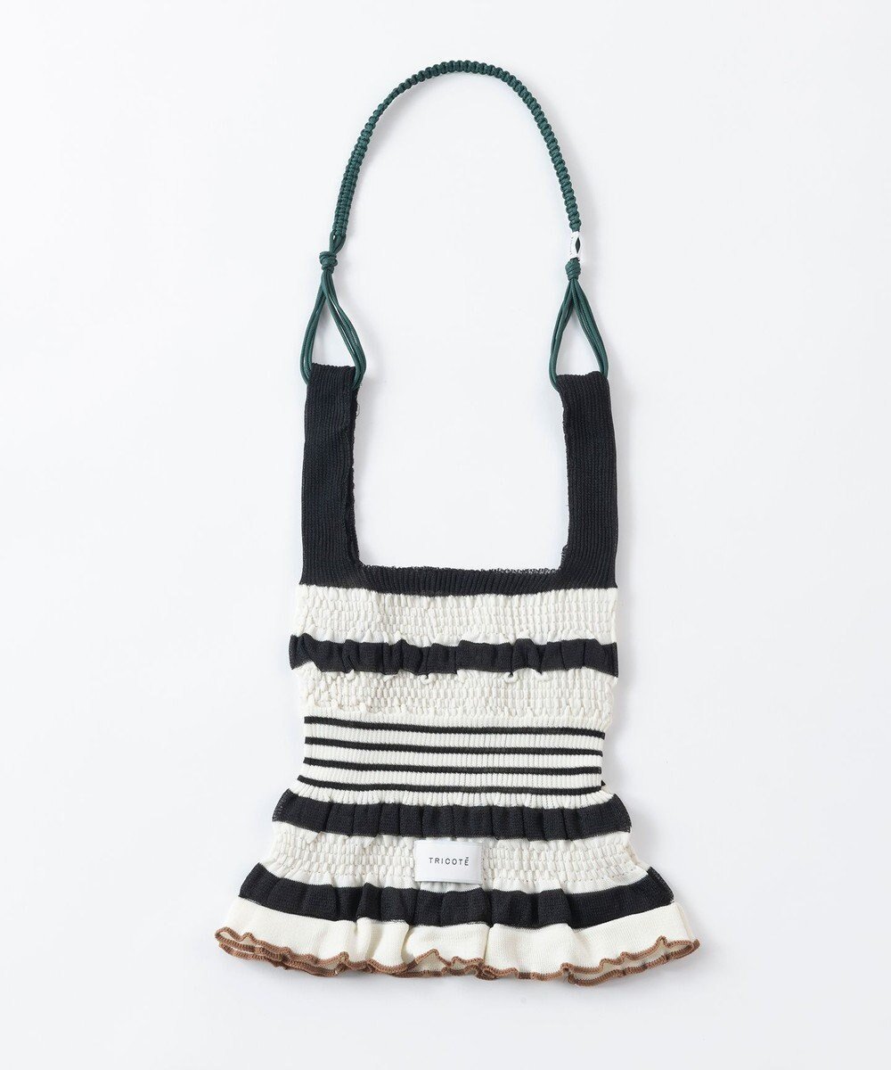 【トリコテ/Tricote】のシースルー×マクラメ編 ショルダーバッグ インテリア・キッズ・メンズ・レディースファッション・服の通販 founy(ファニー) 　ファッション　Fashion　レディースファッション　Fashion for Women　バッグ　Bags　クール　Cool, Chic　スマート　Smart, Elegant　タンブラー　Tumbler, Travel Mug　人気　Popular, Best Seller　パープル　Purple, Violet　フリル　Frill, Ruffle　日傘　Parasol, UV Umbrella　モノトーン　Monotone, Black and White　ラップ　Wrap, Wrap Design　99BLACK|ID: prp329100004870482 ipo3291000000036300295