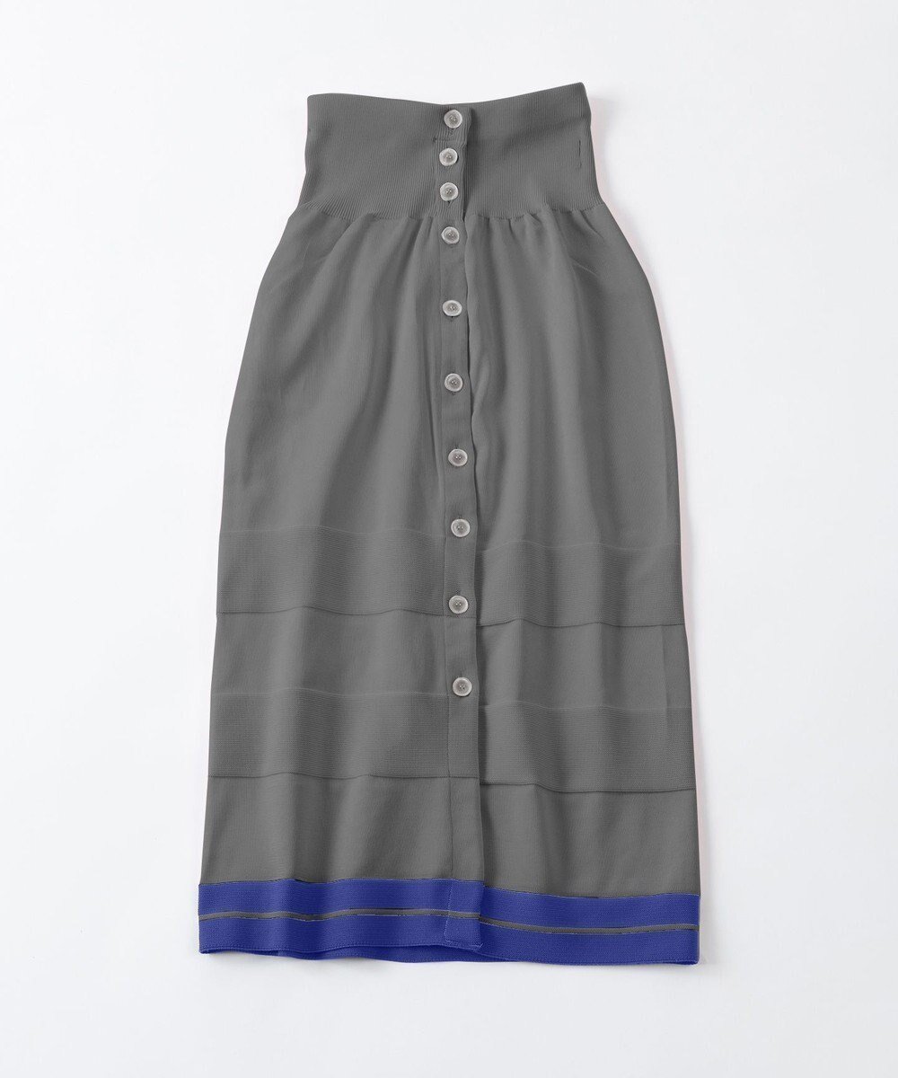 【トリコテ/Tricote】のバイカラーニットスカート インテリア・キッズ・メンズ・レディースファッション・服の通販 founy(ファニー) 　ファッション　Fashion　レディースファッション　Fashion for Women　スカート　Skirts　アクセサリー　Fashion Accessories　イエロー　Yellow　カットソー　Cut and Sewn Top　カーディガン　Cardigan, Knitwear　ギャザー　Gathered, Ruffled　スタイリッシュ　Stylish, Fashionable　スリット　Slit, Slit Detail　タンブラー　Tumbler, Travel Mug　台形　A-Line, Trapezoid Shape　バランス　Balance, Style Balance　レギンス　Leggings, Stretch Pants　A/W・秋冬　Autumn/Winter　S/S・春夏　SS, Spring/Summer, Warm Season　おすすめ　Recommended / Our Picks　夏　Summer　97CHARCOAL|ID: prp329100004870483 ipo3291000000036300299